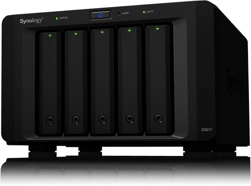 Synology DX517 5 Bay Desktop Network Attached Storage Expansion Unit - Black