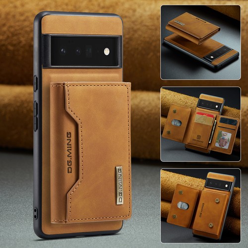 2in1 Detachable Magnetic Google Pixel 6 Pro Leather Case Wallet Credit Card Slot - Picture 12 of 16
