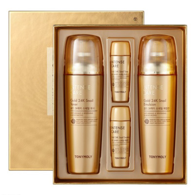 Tonymoly Intense Care Gold 24K Snail 2 Pieces Set -  FREE SHIPPING