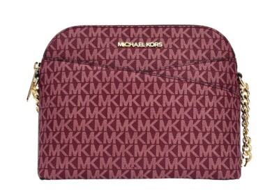 set crossbody michael kors jet set maroon