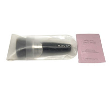 Mary Kay Mineral Powder Foundation Brush 4" with Carry Pouch and Timewise New
