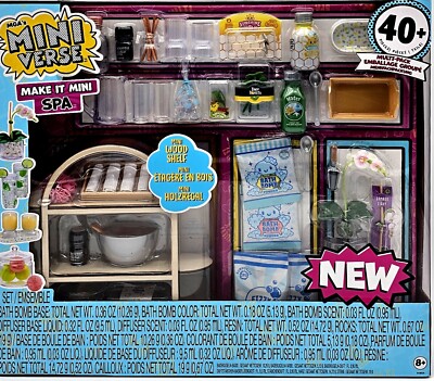 MGA Mini Verse Make It Mini Spa Set mit 40 Teilen für Rollenspiele NEU & OVP
