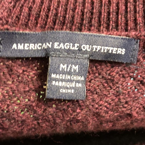 American Eagle Small Cable K It Sweater Plum Size M eBay