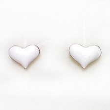 Fashion Jewelry - 18K Rose Gold Plated Heart Stud Earrings FE129 