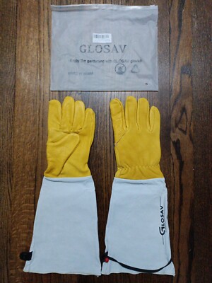 GLOSAV Gardening Gloves Thorn Proof for Rose Pruning & Cactus Trimming, Medium 