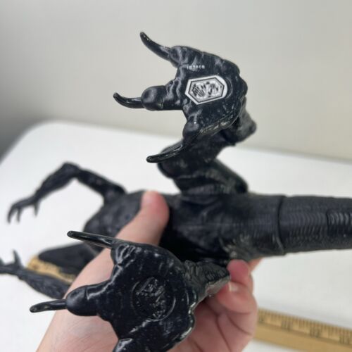 2017 Jurassic World INDORAPTOR Mattel Action Figure Black Gold Dinosaur Toy - Imagen 7 de 8