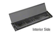 CRL NDMS13BL Black Anodized 3" x 11-1/2" No-Draft Mail Slot - New Style - Picture 6 of 6