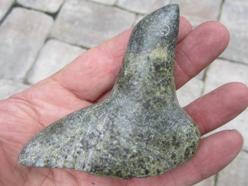 Unsigniert Speckstein Siegel Skulptur Alaska Schnitzerei Einheimische Eskimo Tierkunst - Bild 1 von 6