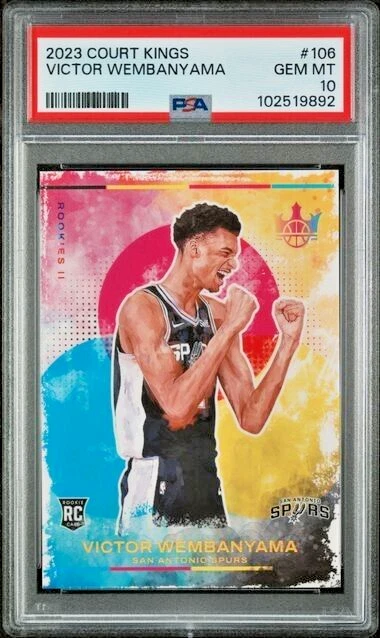 PSA 10 Victor Wembanyama 2023-24 Court Kings Rookie II #106 Wemby RC Spurs - Image 3 of 3