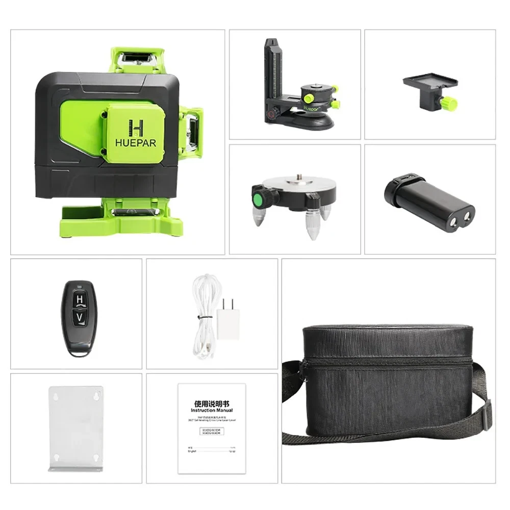Laser Level Vertical and Horizontal Self-leveling Remote control &Li-ion battery