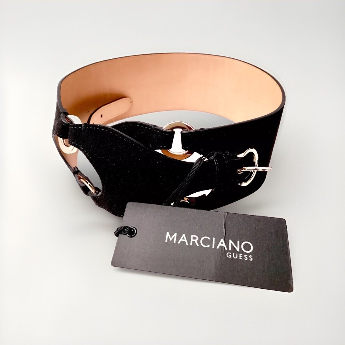 Marciano Black Leather Gold Link Waist Belt MARCIANO BY GUESS Belt - schwarz/black - Zalando main image 3