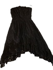 Guess Black Lace high low Dress Medium