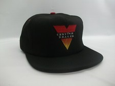Certified Dealer V Hat Vintage K Brand Black Strapback Baseball Cap