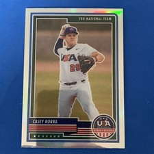 2023 Panini Stars & Stripes Casey Borba USA Baseball 18U Silver Refractor