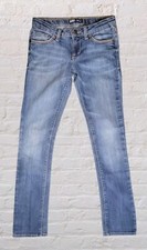 Levis Youth Girl 12 Skinny Adjustable Distressed Denim Jeans Flap Pocket Western