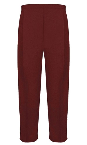 Women Half Elasticated Waist Plain 2 Pocket Pant Ladies Full Length Trouser 8-24 - Picture 9 of 9
