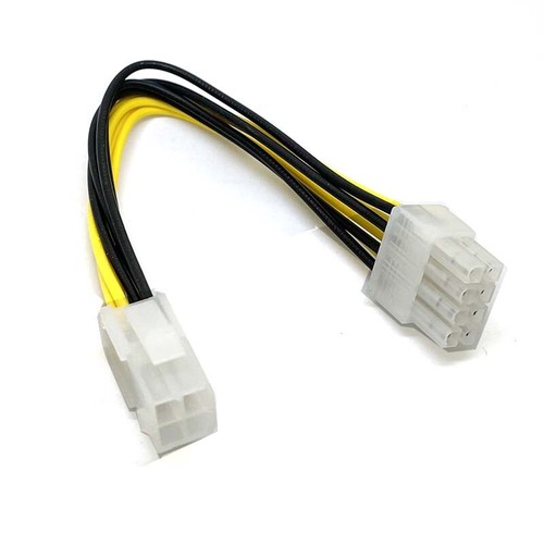 10x ATX 4Pin Male to 8Pin Female Power Cable Adapter CPU Power Supply computer  - Picture 1 of 3