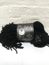 NEW Infinity Scarf Single Loop Black Faux Fur One Sits Fits All Womens Teen