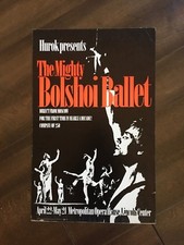 14" X 22" Poster of The "The Mighty Bolshoi Ballet"