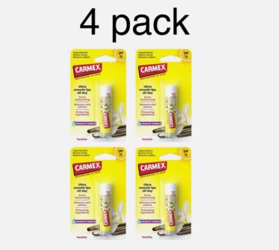 4pack CARMEX PREMIUM VANILLA Lip Balm, SPF15 4,25 g