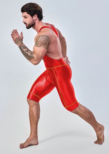 AMORESY Monos Para Hombre Brillantes Brillantes Medias Monos Chándales Trajes Ropa Activa - Imagen 28 de 46
