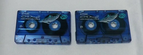 T7-6 TDK CDing2 90, Set of 2 Vintage High Position Cassette Tapes Preowned Japan - Picture 4 of 6