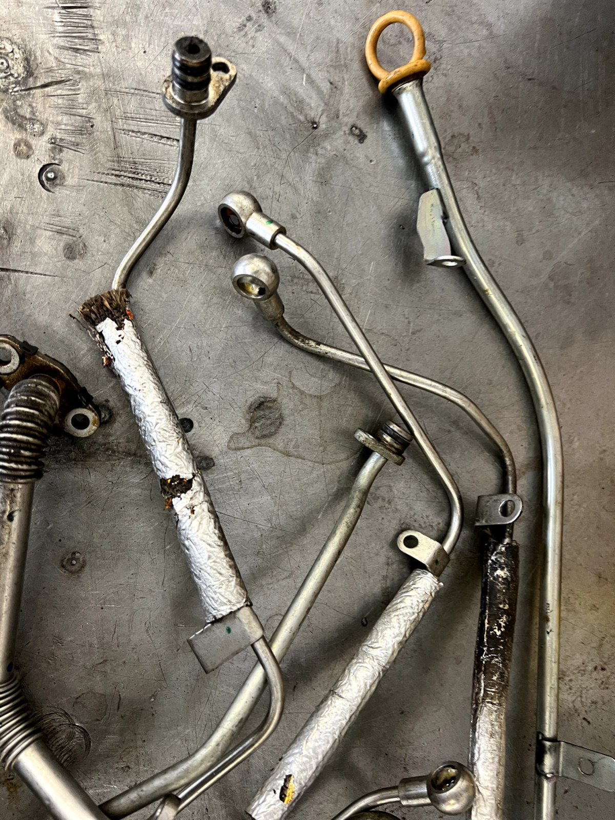 17-20 MASERATI LEVANTE M161 LEFT RIGHT TURBO CHARGER COOLANT OIL LINES HOSE SET