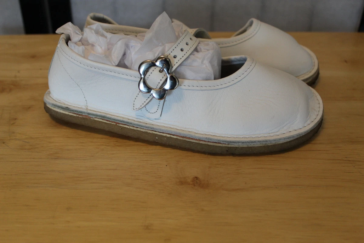 BEAR FEET HANDCRAFTED IN TEXAS USA WHITE LEATHER MARY JANE STYLE SHOES S 15  EUC | eBay