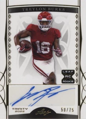 2022 Leaf Trinity Treylon Burks #BA-TB2