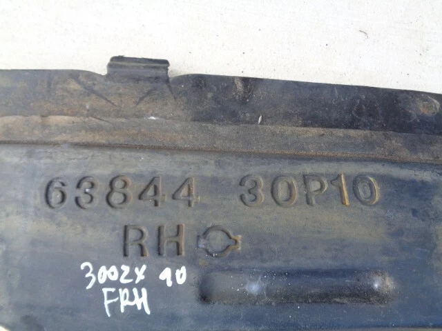 Nissan 300ZX 1990 guardabarros forro protector contra salpicaduras (en la parte trasera) lado del pasajero derecho OEM Foto 2 de 4