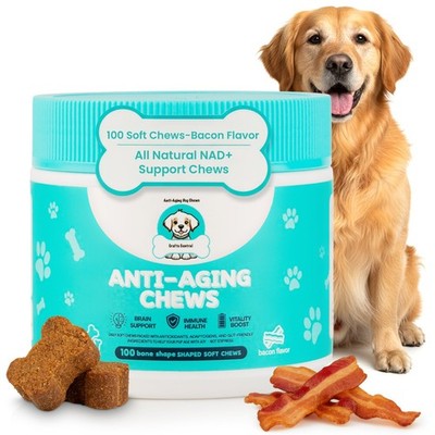 Anti-Aging Dog Supplement   Soft Chews for Senior Dogs with NAD+ Support