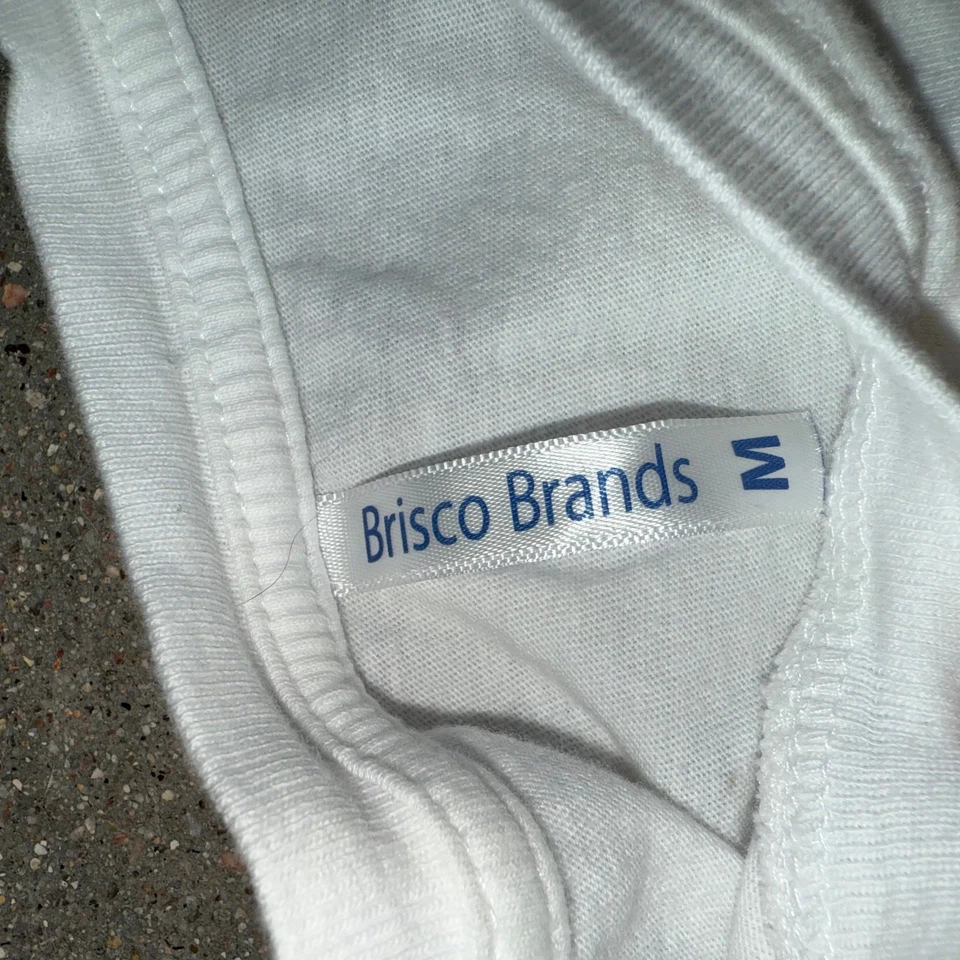 Camiseta estilo vintage SMILE Band recortada gira mundial 1996-97 blanca marcas Brisco M Foto 4 de 4