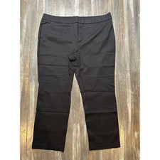 Nicole by Nicole Miller Black Dress Pants Straight Stretch Trousers