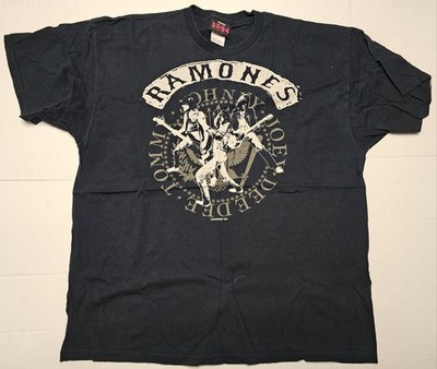The Ramones Punk Rock Official 1-2-3-4 Clothing LLC T-Shirt Black Graphic Print