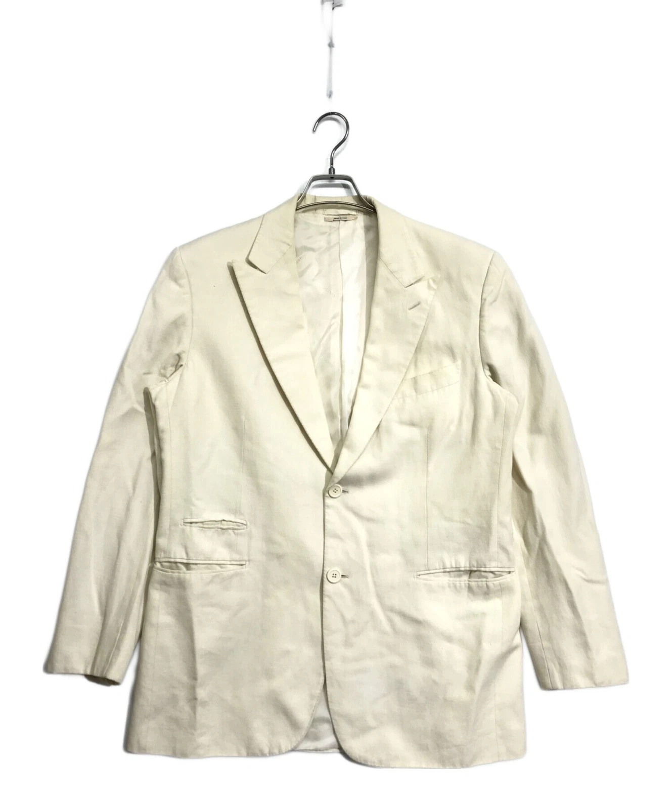 HERMÈS HERMES Giacca sartoriale avorio taglia 52