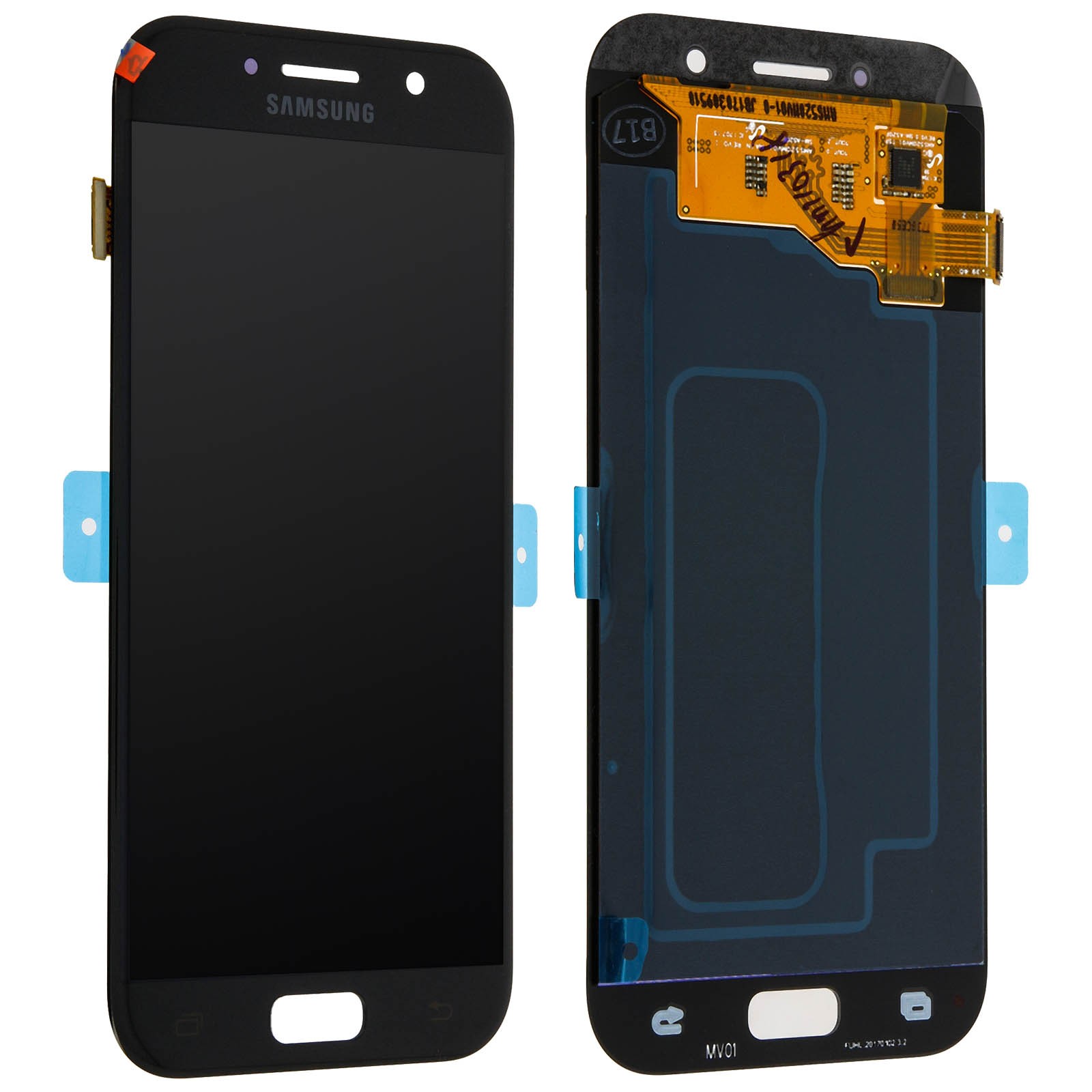 Afficheur bloc écran LCD Galaxy A3 2017 et vitre tactile en verre de rechange