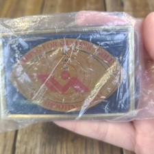 Vintage 1980's US Olympic Shooting Team Belt Buckle Aiming for Olympic Gold 1984