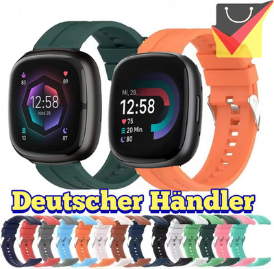 Silikon Sport Armband für Fitbit Versa 4 / 3 / Sense / Sense 2, Band,Watch Strap