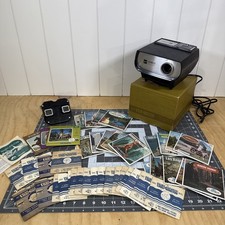 Vintage VIEW MASTER LOT- 88 Reels, Sawyer view Master, GAF Custom 300 Projector