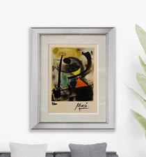 Joan Miró, Original Hand-signed Lithograph with COA & Appraisal of $3,500.