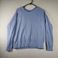 Athleta Women s Lightweight Crewneck Sweatshirt Light Blue Pullover Size Small