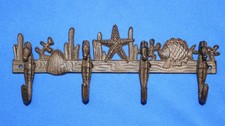 1-SEAHORSE Wall Hook,Large,4 Useful Hooks,Coastal Decor,Gifts,Beach Style,H-31