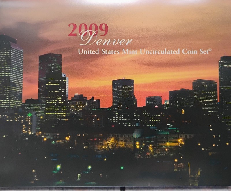 2009 P&D Uncirculated Coin Set U.S Mint 36 Coins with Satin Copper Cents UNC
