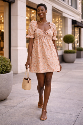 Reformation Channa Linen Mini Dress Floral Ruffle Pink Size Small | eBay Reformation Channa Linen Mini Dress Floral Ruffle Pink Size Small | eBay