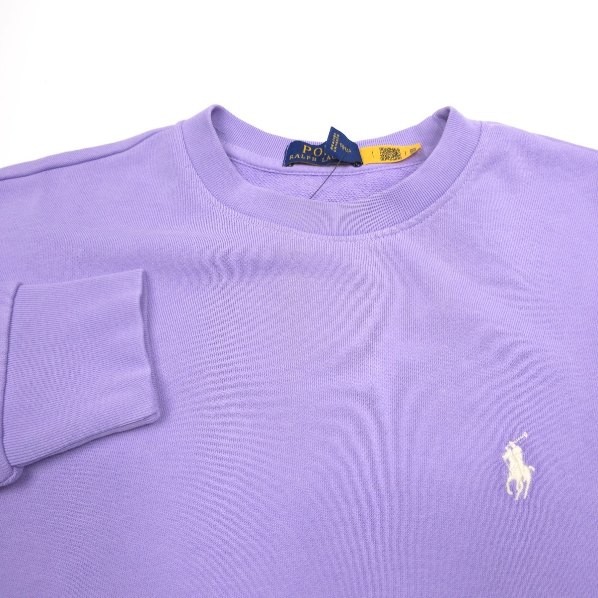 $138 Polo Ralph Lauren Sky Lavender Loopback Fleece Sweatshirt