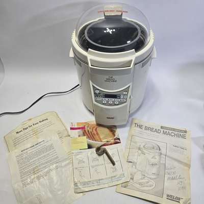 #ad WELBILT Bread Maker The Bread Machine ABM 100 4 White Dome Top 2 Lb amp; Manual $88.99