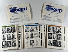 146 Vintage Cards from 1985 Pocket Whoozit Picture Game Cards plus 2 game rules