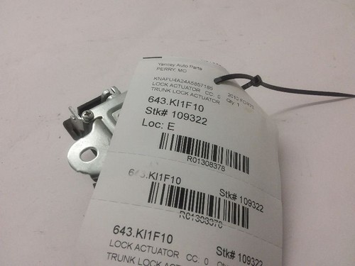 2010 2011 2012 2013 Kia Forte Rear Trunk Lid POWER Lock Actuator Mechanism OEM - Picture 4 of 12