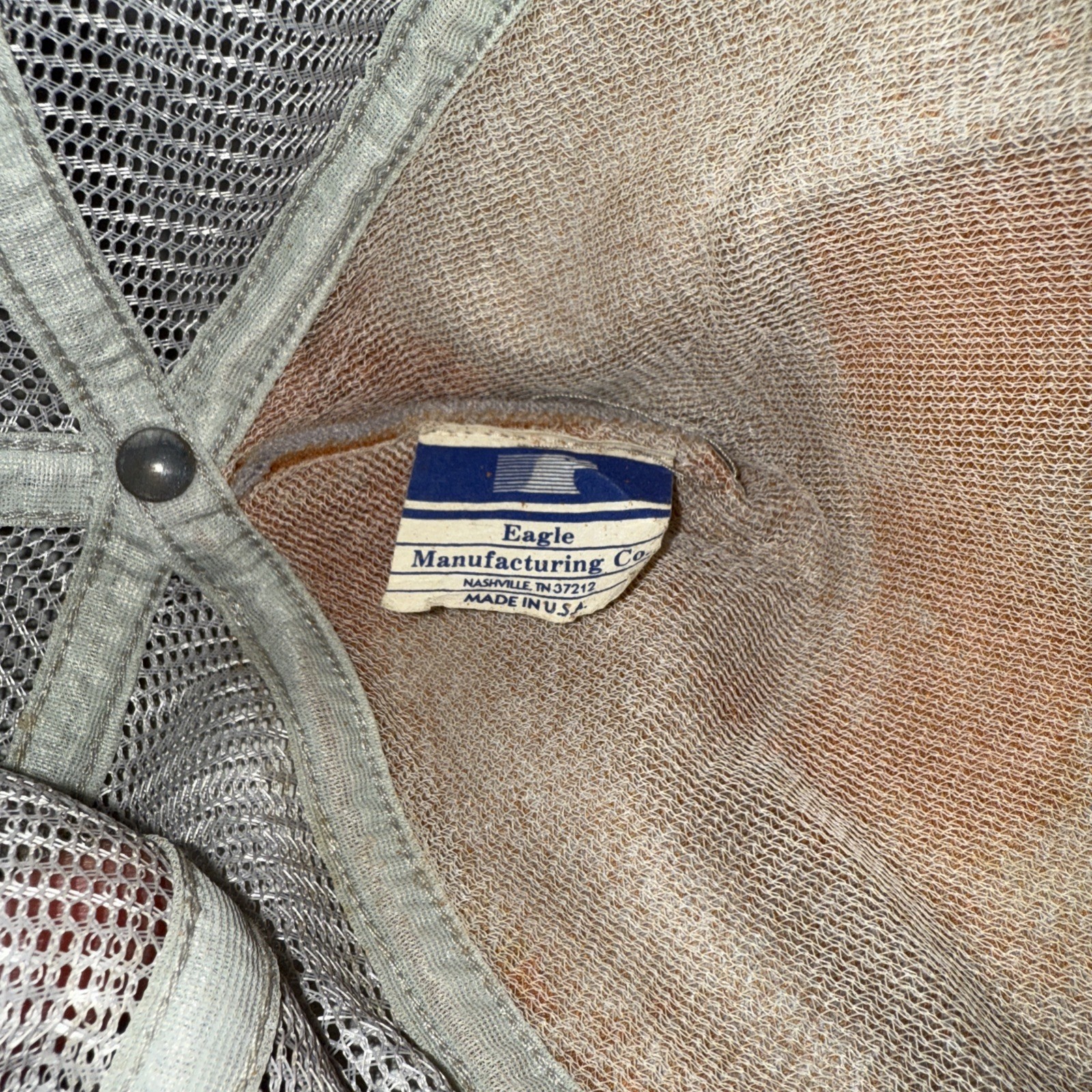 Vtg Dale Earnhardt Blue Wrangler Trucker Hat SnapBack Mesh Patch Winston Foam thumbnail 9