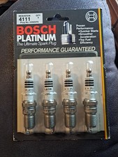 Pack Of 4 Bosch Platinum 4111 Hr9dpx Spark Plugs New Nos Pack Of 4 Bosch Platinum 4111 Hr9dpx Spark Plugs New Nos